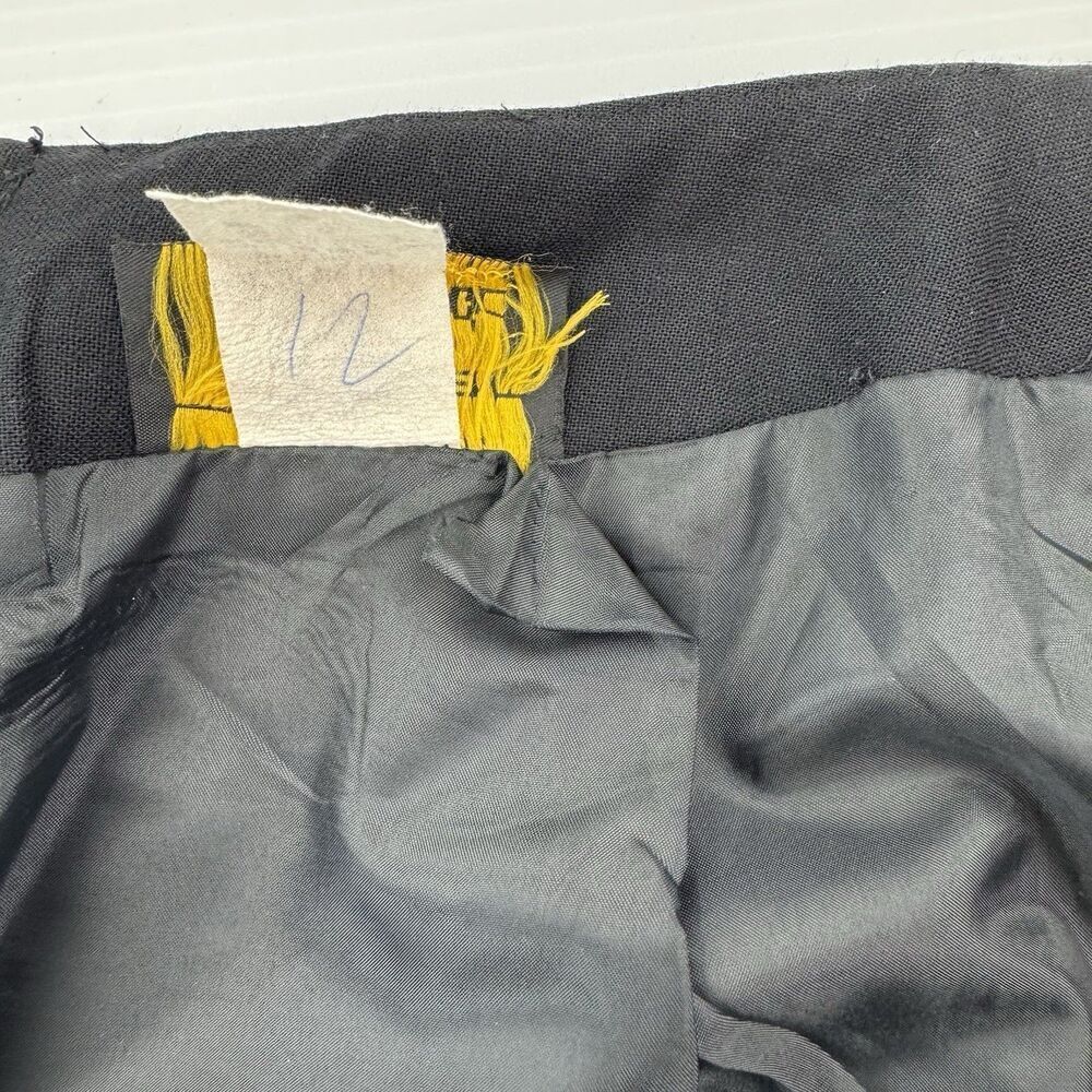 Vintage C.C. Magic Black Pencil Skirt Womens Size 10 Lined Made USA Career - Picture 9 of 9